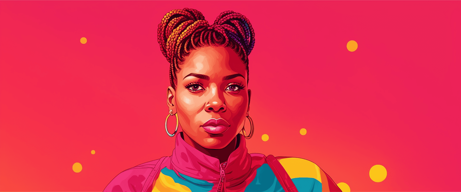 Graphic Portrait Splash Page